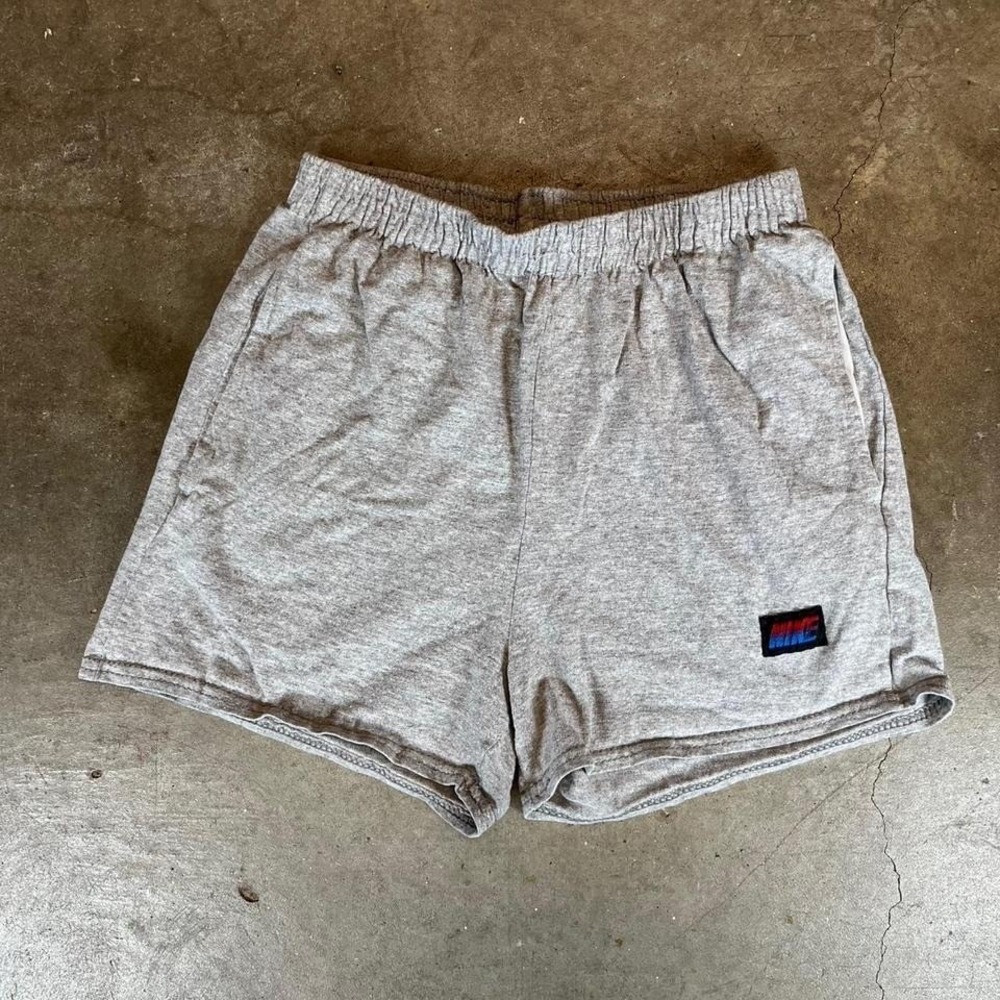 Vintage 80s Nike grey sweat shorts with pockets Women's size medium